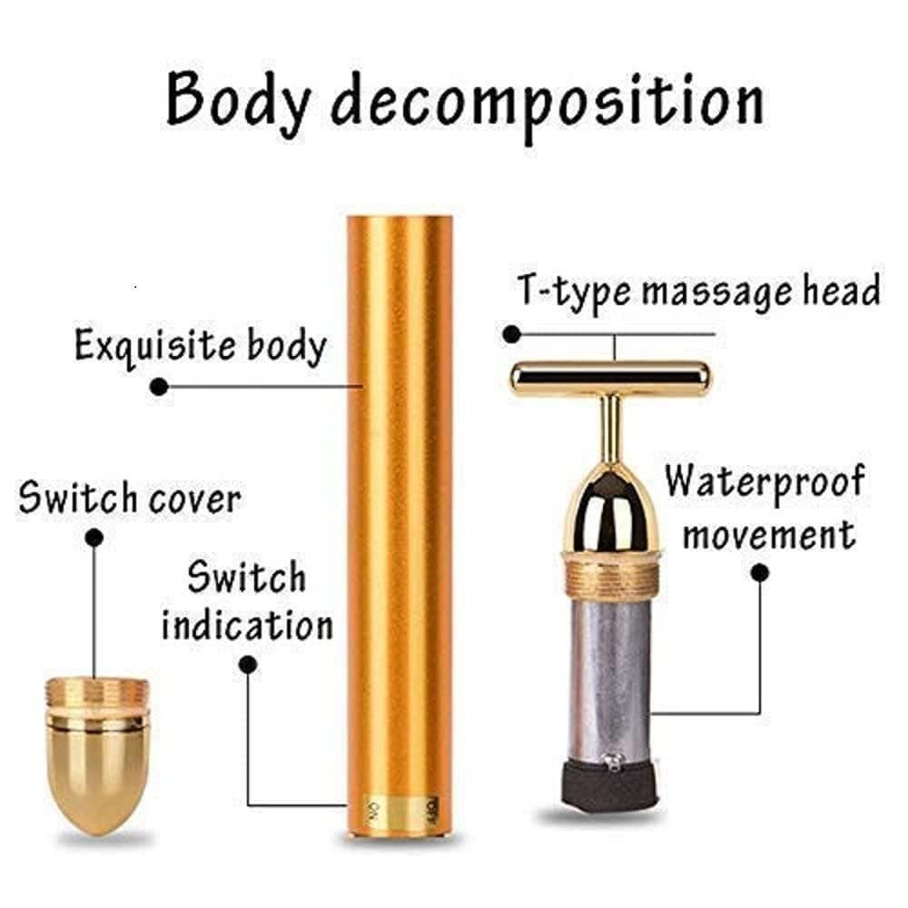 Electric Facial Massage Roller | 24K Gold Beauty
