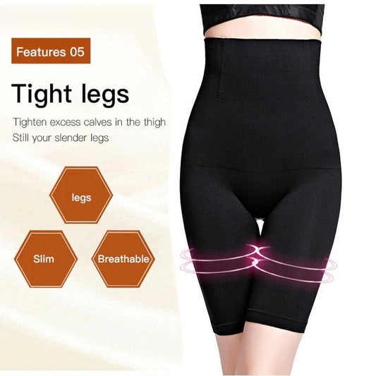 4-in-1 Seamless Body Shaper – Tummy, Thigh & Hip Slimming Shapewear