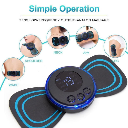 Rechargeable Electric Mini Body Massager For Back Pain, Shoulder, Arms, Legs