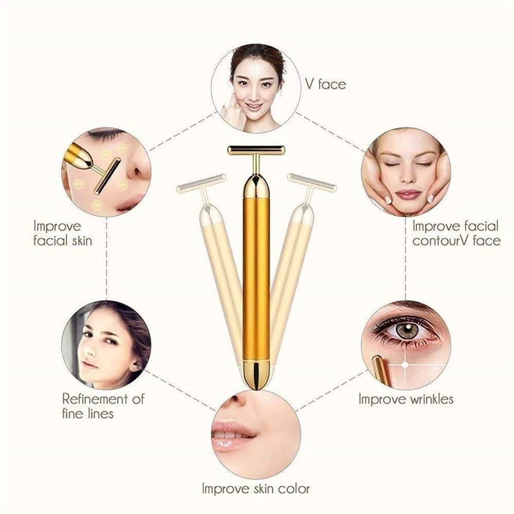 Electric Facial Massage Roller | 24K Gold Beauty